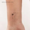 Minimalist Blown Dandelion Temporary Tattoo (Set Of 3) -Da Vinci Shop 170107032655