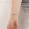 'Serenity' Temporary Tattoo (Set Of 3)