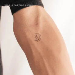 Moon And Rabbit Temporary Tattoo (Set Of 3) -Da Vinci Shop 1701679595964