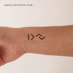 I Am Greater Than The Highs And Lows Temporary Tattoo (Set Of 3)