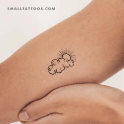 Cloudy Day Temporary Tattoo - Set Of 3 -Da Vinci Shop 170168058985