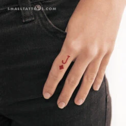 Jack Of Diamonds Temporary Tattoo - Set Of 3