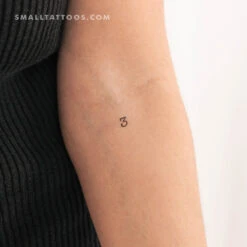 Number 3 Temporary Tattoo (Set Of 3)