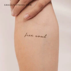 Free Soul Temporary Tattoo (Set Of 3)