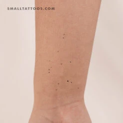 Minimalist Aquarius Constellation Temporary Tattoo (Set Of 3)