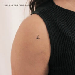 K Handwritten Letter Temporary Tattoo (Set Of 3) -Da Vinci Shop 1702451900182
