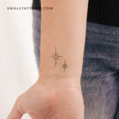 Shining Star Sparkles Temporary Tattoo (Set Of 3)