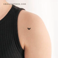 Tiny Minimal Butterfly Temporary Tattoo (Set Of 3) -Da Vinci Shop 1702902980304