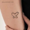 Double Heart Butterfly Temporary Tattoo (Set Of 3) -Da Vinci Shop 1704224200687