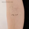 Why Not Temporary Tattoo (Set Of 3) -Da Vinci Shop 1704742842224