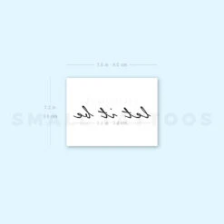 Let It Be Temporary Tattoo (Set Of 3) -Da Vinci Shop 1704971358 image1 st 750px
