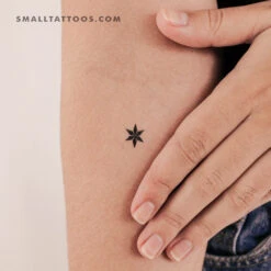 Tiny Star Ornament Temporary Tattoo (Set Of 3) -Da Vinci Shop 1705264084440