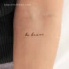 Be Brave Temporary Tattoo (Set Of 3) -Da Vinci Shop 1705940741793