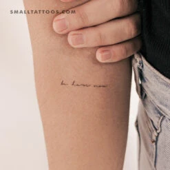 Small Be Here Now Temporary Tattoo (Set Of 3)