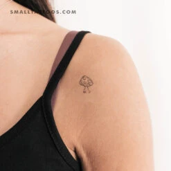 Mushroom Temporary Tattoo (Set Of 3)