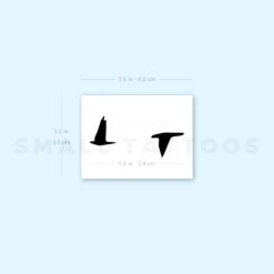 Flying Bird Couple Temporary Tattoo (Set Of 3) -Da Vinci Shop 1706091798 image1 st 750px