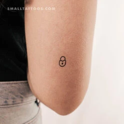 Padlock Temporary Tattoo (Set Of 3)