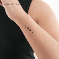 1984 Birth Year Temporary Tattoo (Set Of 3) -Da Vinci Shop 1706548931519