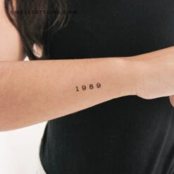 1989 Birth Year Temporary Tattoo (Set Of 3)
