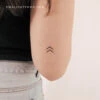 Minimalist Chevron Arrow Temporary Tattoo (Set Of 3) -Da Vinci Shop 1706549119106