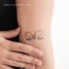 Elephants In Love Temporary Tattoo (Set Of 3) -Da Vinci Shop 1706549579302