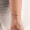 Handwritten Font Breathe Temporary Tattoo (Set Of 3) 1 Handwritten Font Breathe Temporary Tattoo (Set Of 3) -Da Vinci Shop 17065498833