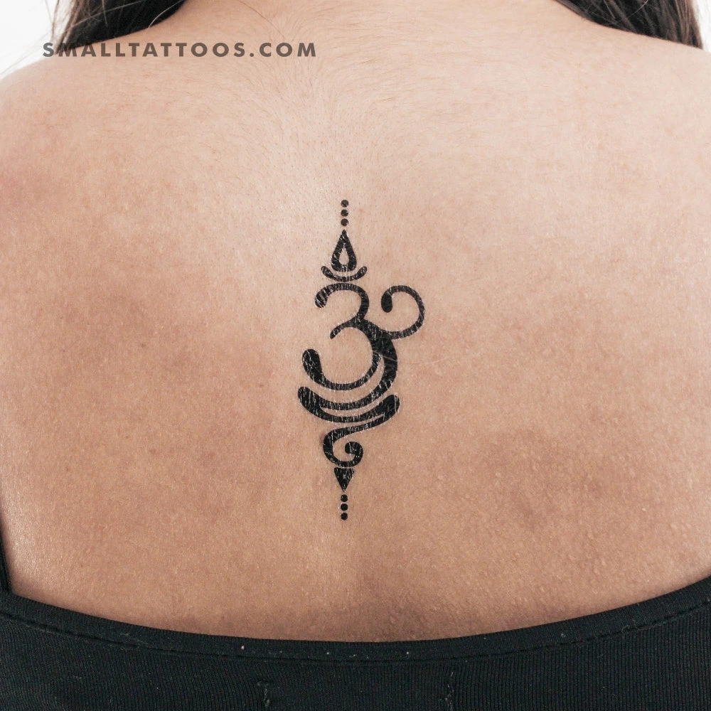 Sanskrit Symbol For Breathe Temporary Tattoo (Set Of 3) 4 Sanskrit Symbol For Breathe Temporary Tattoo (Set Of 3) - Image 2