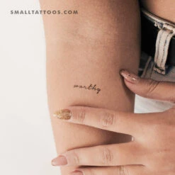 Worthy Temporary Tattoo (Set Of 3)