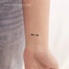 Morse Code K Temporary Tattoo (Set Of 3) -Da Vinci Shop 1706550981877
