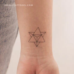 Merkaba Temporary Tattoo (Set Of 3)
