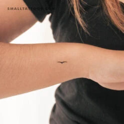 Minimalist Seagull Temporary Tattoo (Set Of 3)