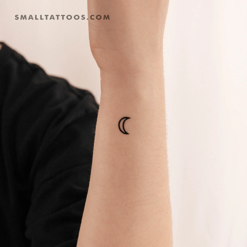 Moon Planetary Symbol Temporary Tattoo (Set Of 3) 4 Moon Planetary Symbol Temporary Tattoo (Set Of 3) - Image 2