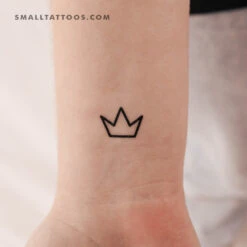 Small Crown Temporary Tattoo (Set Of 3)