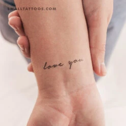 Love You Temporary Tattoo (Set Of 3) -Da Vinci Shop 1707553414287