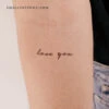 Love You Temporary Tattoo (Set Of 3) -Da Vinci Shop 170755342826