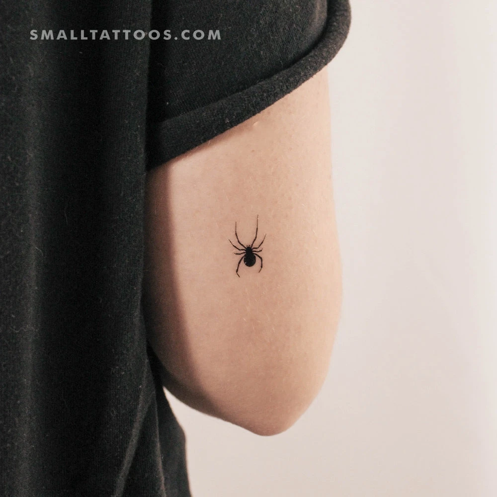 Small Spider Temporary Tattoo (Set Of 3) 4 Small Spider Temporary Tattoo (Set Of 3) - Image 2