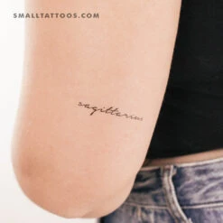 Sagittarius Temporary Tattoo - Set Of 3
