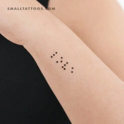 Braille Love Temporary Tattoo - Set Of 3 -Da Vinci Shop 1707554099348