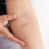 Braille Love Temporary Tattoo - Set Of 3 -Da Vinci Shop 1707554113128