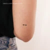 Morse Code M Temporary Tattoo (Set Of 3) -Da Vinci Shop 1707554660128