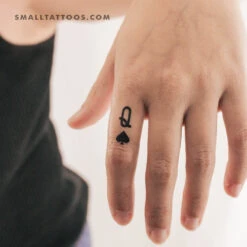 Queen Of Spades Temporary Tattoo (Set Of 3) -Da Vinci Shop 1707554683941