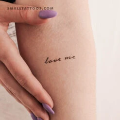 Love Me Temporary Tattoo (Set Of 3) -Da Vinci Shop 170843029610