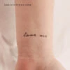 Love Me Temporary Tattoo (Set Of 3) -Da Vinci Shop 1708430310787
