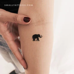 Lucky Elephant Temporary Tattoo (Set Of 3)