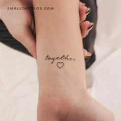 Together Temporary Tattoo - Set Of 3