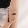 Gothic 1995 Birth Year Temporary Tattoo - Set Of 3 -Da Vinci Shop 170843173841