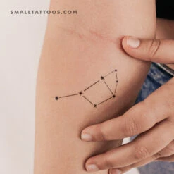 Pleiades Asterism Temporary Tattoo (Set Of 3)
