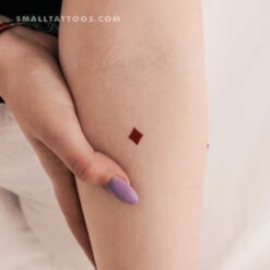 Diamonds Suit Temporary Tattoo (Set Of 3)