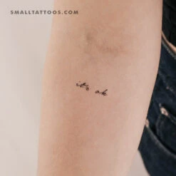 It's Ok Temporary Tattoo (Set Of 3) -Da Vinci Shop 1709053184886