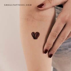 Coffee Beans Temporary Tattoo (Set Of 3)